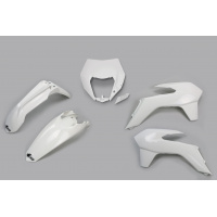 Plastic kit / With headlight Ktm - white 047 - REPLICA PLASTICS - KTKIT524-047 - UFO Plast