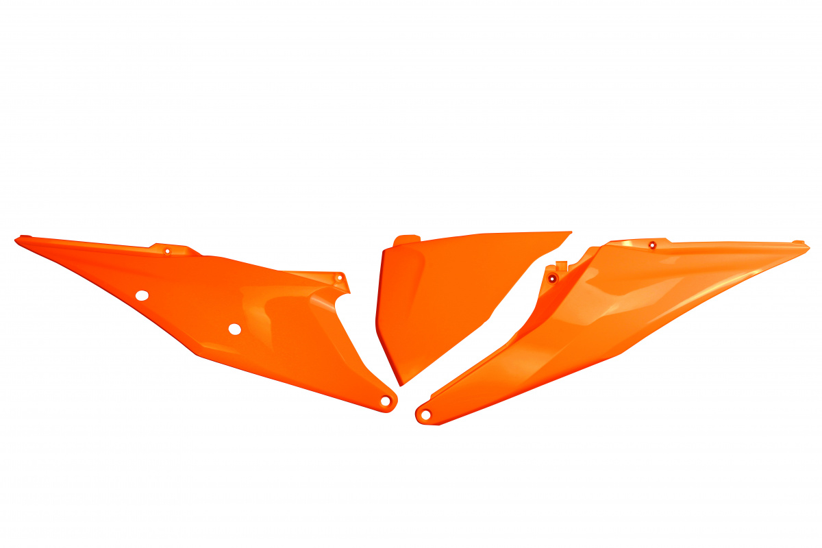 Side Panels orange for Ktm SX 250/XC 250 - SX 125/XC 125 - EXC 125/XC W125 - SX 150 - EXC 150/XC W150 / XC W150TPI - EXC 250....