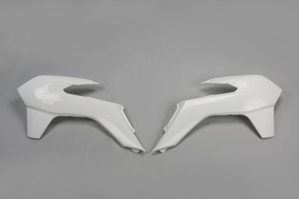 Radiator covers - white 047 - Ktm - REPLICA PLASTICS - KT04052-047 - UFO Plast