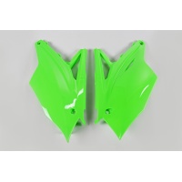 Side Panels neon green for Kawasaki KXF 250 (2017-20) - KXF 450 (2016-18) - REPLICA PLASTICS - KA04737-AFLU - Ufo Plast