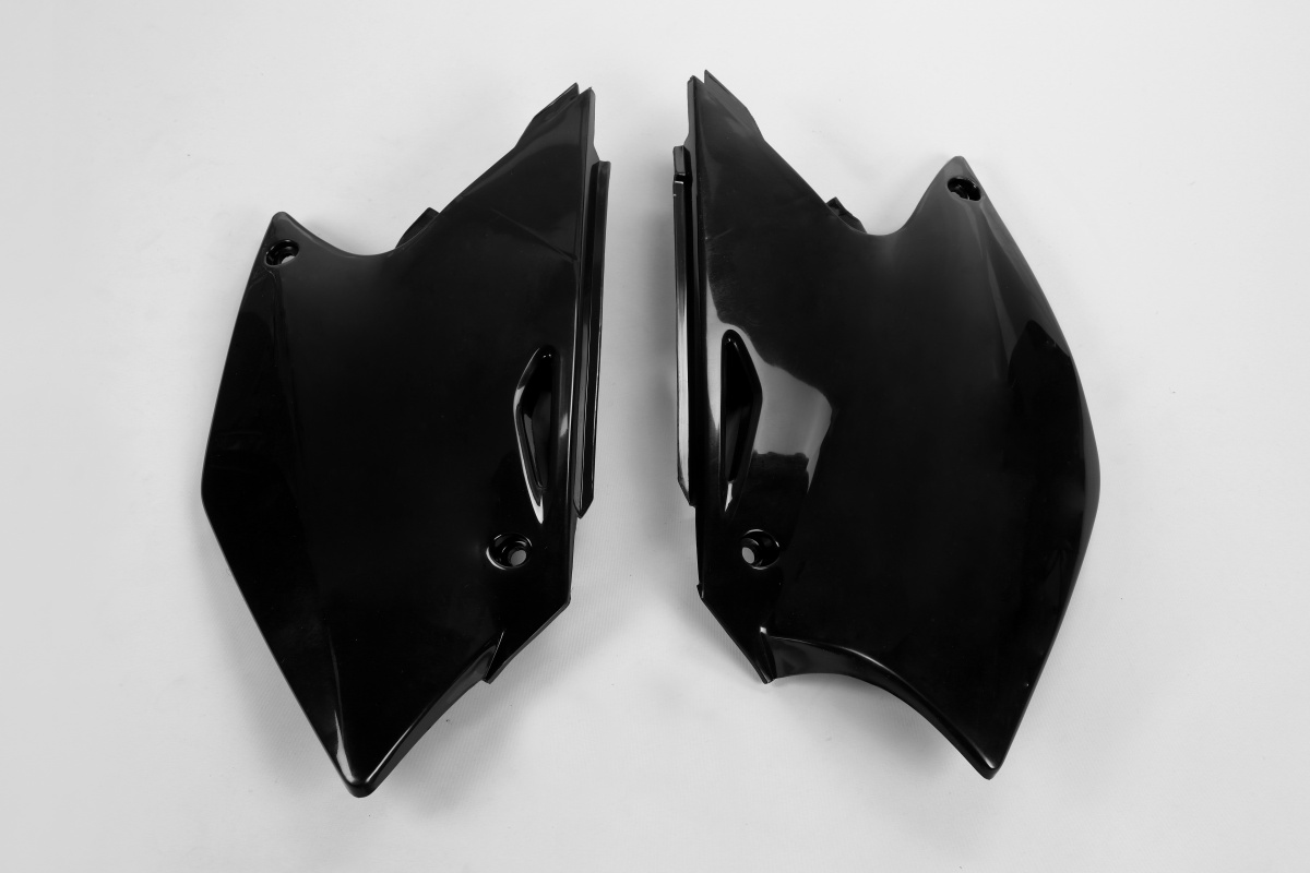 Side panels - black - Kawasaki - REPLICA PLASTICS - KA03755-001 - UFO Plast