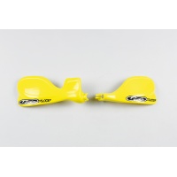 Handguards yellow for Suzuki RM 125 (1996-03) - RM 250 (1996-03) - REPLICA PLASTICS - SU03902-101 - Ufo Plast