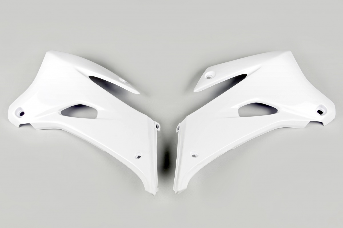 Radiator Covers white for Yamaha WRF 250 (2007-14) - WRF 450 (2007-11) - REPLICA PLASTICS - YA03888-046 - Ufo Plast