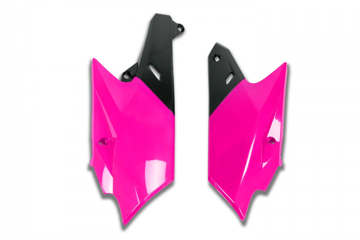 Side Panels neon pink for Yamaha WRF 250 (2015-19) - YZF 450 (2014-17) - WRF 450 (2016-18) - REPLICA PLASTICS - YA04839-P - U...