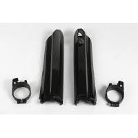 Fork slider protectors - black - Yamaha - REPLICA PLASTICS - YA03803-001 - UFO Plast