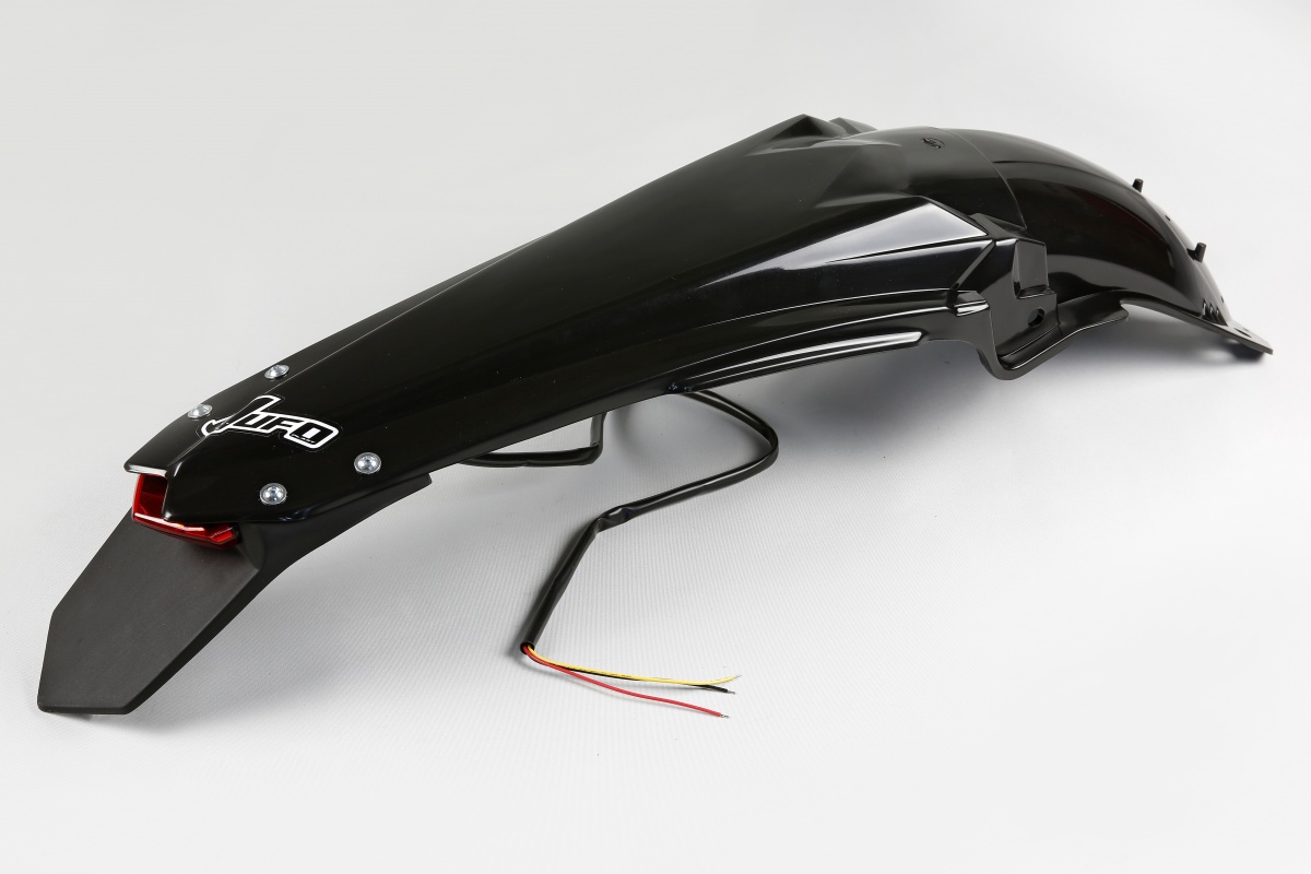 Rear fender / Enduro LED - black - Yamaha - REPLICA PLASTICS - YA04821-001 - UFO Plast