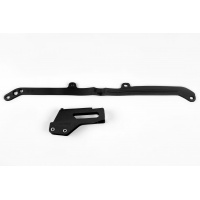 Chain guide+swingarm chain slider - black - Yamaha - REPLICA PLASTICS - YA04804-001 - UFO Plast