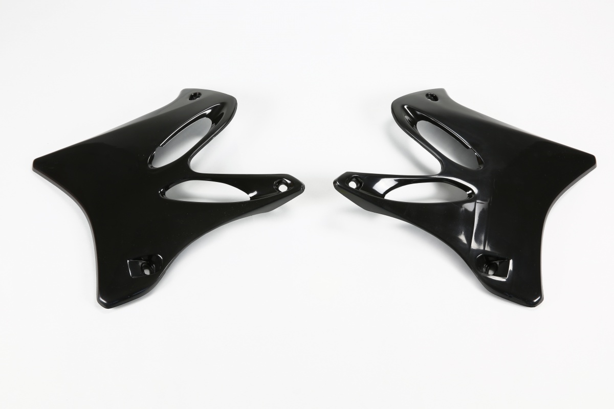 Radiator Covers black for Yamaha YZ 125 (2002-14) - YZ 250 (2002-14) - REPLICA PLASTICS - YA03846-001 - Ufo Plast