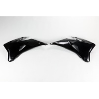 Radiator covers - black - Yamaha - REPLICA PLASTICS - YA03882-001 - UFO Plast