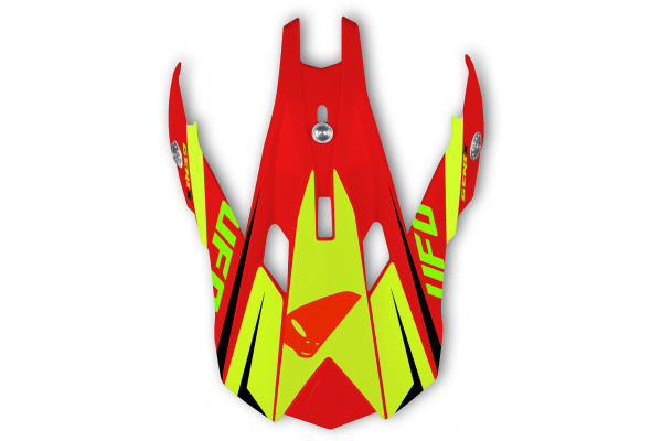 visor for motocross Interceptor II Genix helmet red - Helmet spare parts - HR053 - UFO Plast