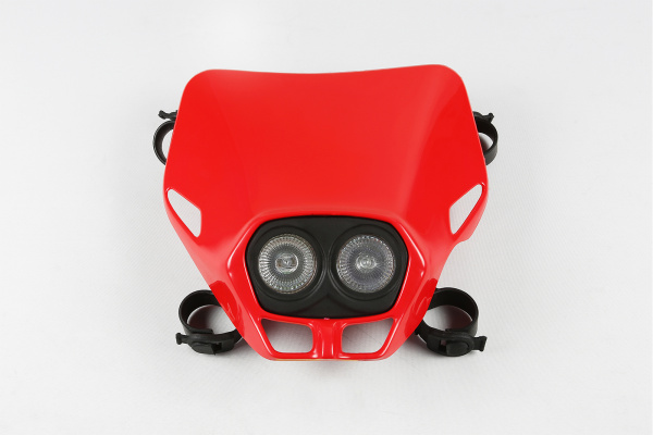 Motocross Firefly Twins headlight red - Headlight - PF01700-070 - UFO Plast