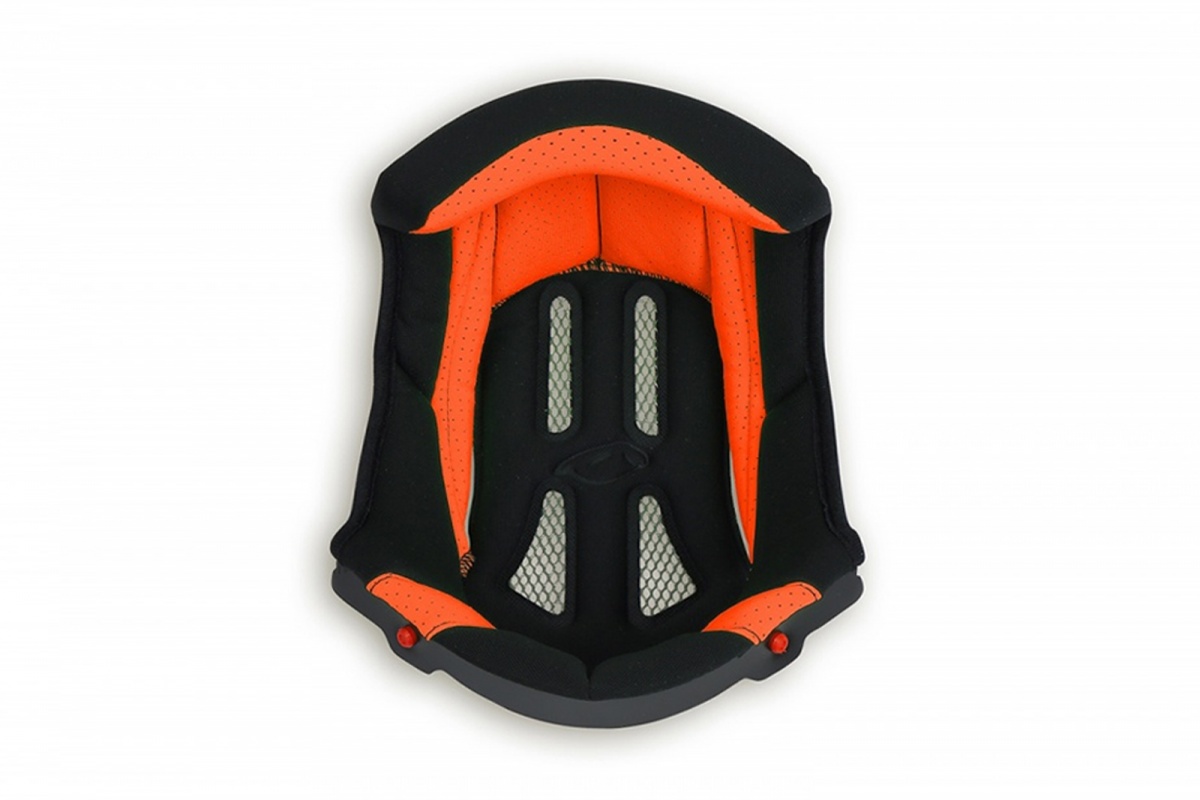 Inner pad for motocross Diamond helmet neon red - Helmet spare parts - HR063-BFLU - Ufo Plast