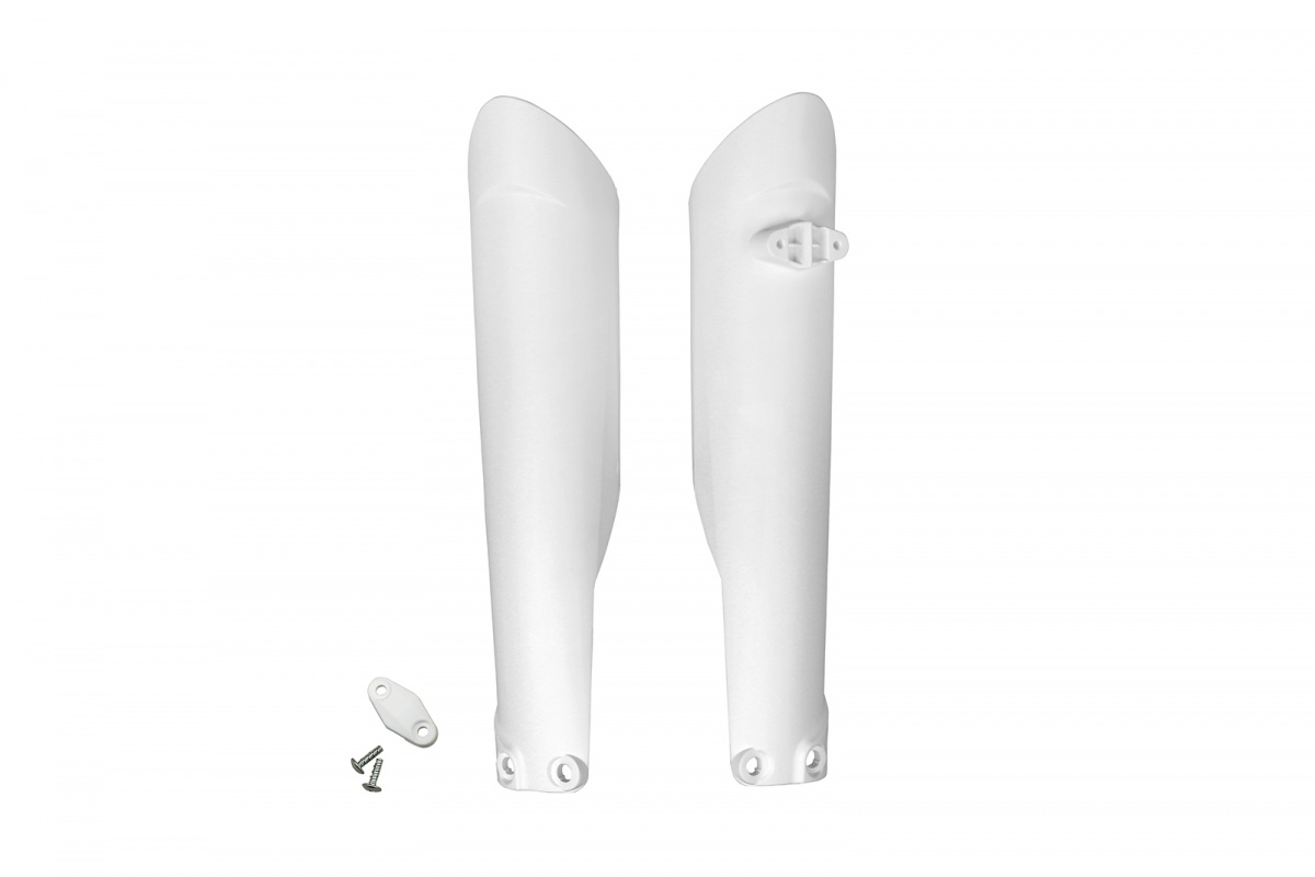 Fork slider protectors - white 047 - Ktm - REPLICA PLASTICS - KT04055-047 - UFO Plast