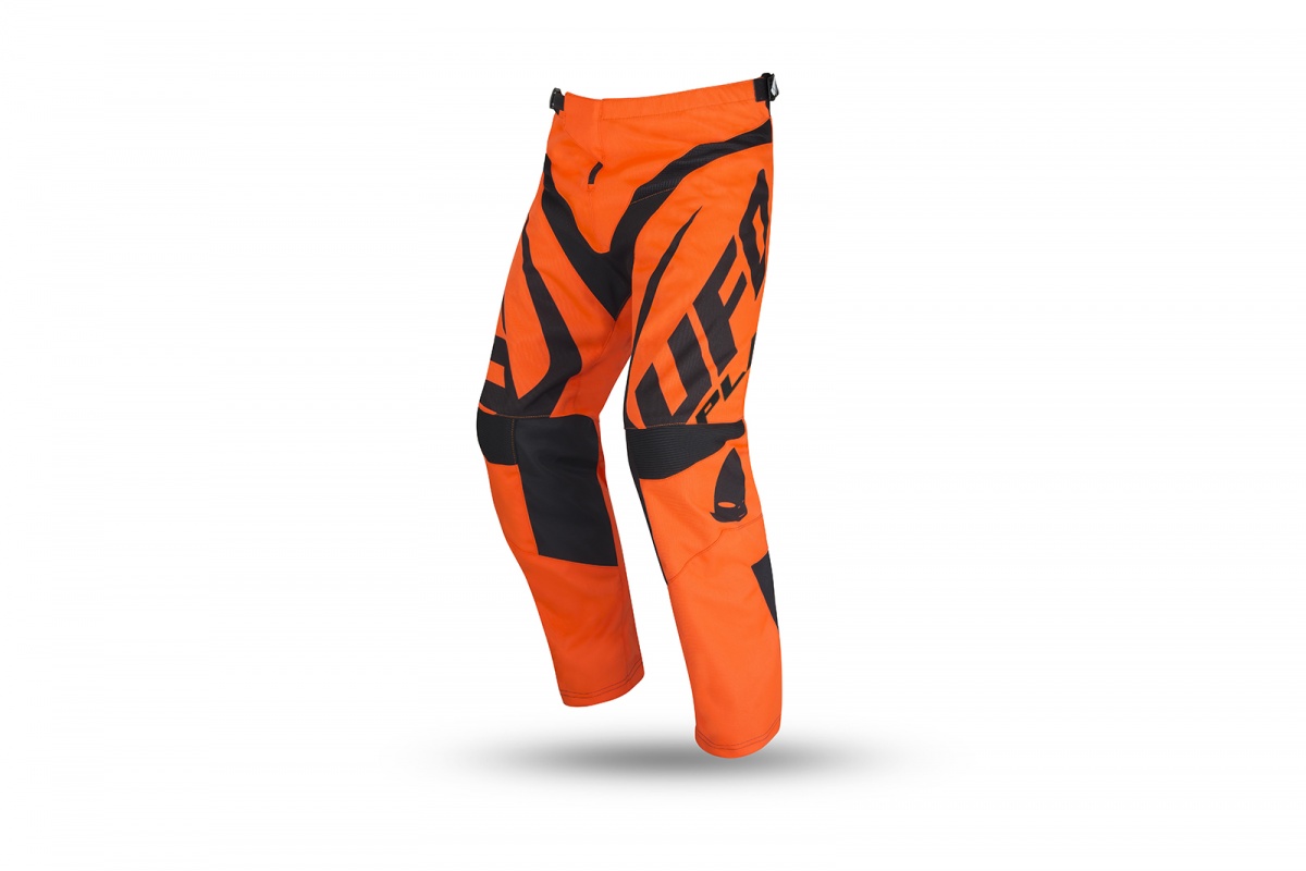 Motocross Another Race pants neon orange and black for kids - CLOTHING - PI04484-FFLU - Ufo Plast