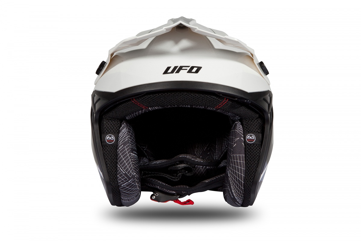 Jet helmet Sheratan white and black glossy - Helmets - HE185 - Ufo Plast