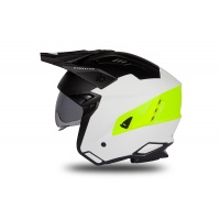 Jet helmet Sheratan white, black and neon yellow matt - Helmets - HE186 - Ufo Plast