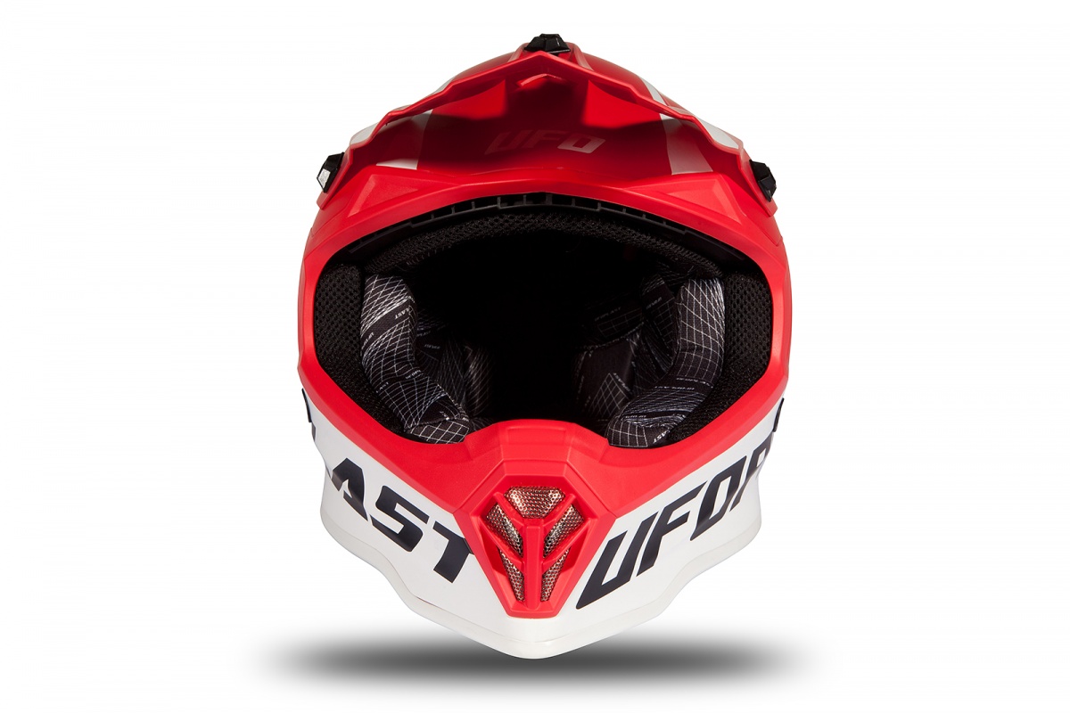 Motocross helmet for kids red matt - Helmets - HE191 - Ufo Plast