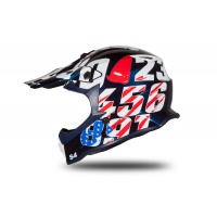 Motocross helmet for kids Numbers blue glossy - Helmets - HE193 - UFO Plast