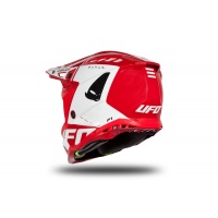 Motocross helmet Echus red and white glossy - NEW PRODUCTS - HE170 - Ufo Plast