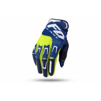 MOTOCROSS IRIDIUM GLOVES BLUE AND NEON YELLOW - Gloves - GU04478-NDFL - Ufo Plast