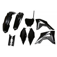 Full Plastic Kit black for Honda CRF 250RX (2019-21) - CRF 450RX (2017-20) - REPLICA PLASTICS - HOKIT120F-001 - Ufo Plast