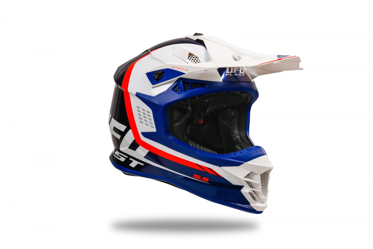 Motocross Intrepid helmet blue and white - Helmets - HE13400-CW - Ufo Plast