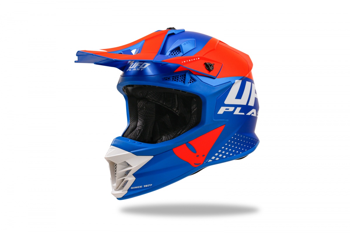 Motocross Intrepid helmet blue and orange - Helmets - HE13400-CF - Ufo Plast