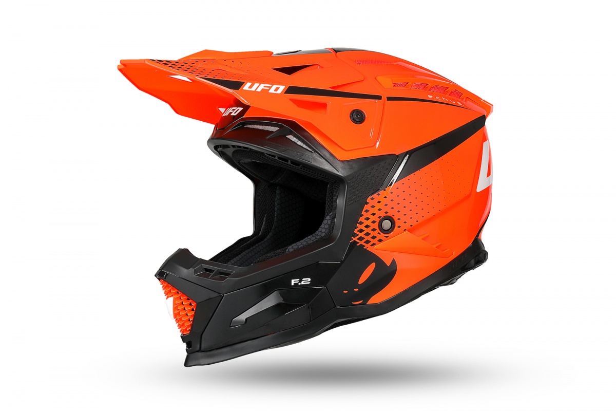 Motocross Echus helmet orange and black - Helmets - HE13100-FK - Ufo Plast