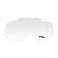 Clear lens with roll off's holes for motocross Mystic goggle - Goggles - LE02201 - Ufo Plast